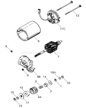 Electric Starter Assembly Diagram and Parts List for 20076A 270000001-270999999 - 2007 Toro Lawn Mower