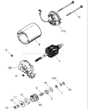 Part Location Diagram of 34942 Tecumseh Commutator End Cap Assembly