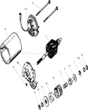 12 Volt Electric Starter Assembly Diagram and Parts List for 20070 260000001-260999999 - 2006 Toro Lawn Mower