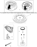 Recoil Starter Assembly Diagram and Parts List for 20070 260000001-260999999 - 2006 Toro Lawn Mower
