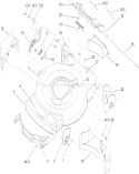 Part Location Diagram of 105-1834 Toro Rear Baffle