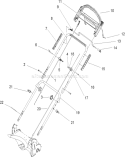 Handle Assembly Diagram and Parts List for 20070 260000001-260999999 - 2006 Toro Lawn Mower