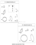 Carburetor Overhaul Kit Diagram and Parts List for 20065 280072442-280999999 - 2008 Toro Lawn Mower