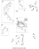 Muffler and Fuel Tank Diagram and Parts List for 20089 280000001-280999999 - 2008 Toro Lawn Mower