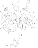 Housing Assembly Diagram and Parts List for 20090C 280000001-280999999 - 2008 Toro Lawn Mower