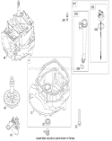 Crankcase Assembly Diagram and Parts List for 20090C 290000001-290999999 - 2009 Toro Lawn Mower
