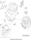 Blower Housing Assembly Diagram and Parts List for 20092C 280000001-280999999 - 2008 Toro Lawn Mower
