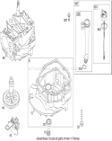 Crankcase Assembly Diagram and Parts List for 20092C 280000001-280999999 - 2008 Toro Lawn Mower