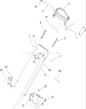 Handle Assembly Diagram and Parts List for 20092 290000001-290999999 - 2009 Toro Lawn Mower