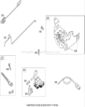 Governor Assembly Diagram and Parts List for 20093C 280000001-280999999 - 2008 Toro Lawn Mower