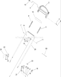 Handle Assembly Diagram and Parts List for 20093 280000001-280999999 - 2008 Toro Lawn Mower
