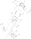 Handle Assembly Diagram and Parts List for 20099 280000001-280999999 - 2008 Toro Lawn Mower