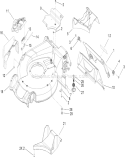 Housing Assembly Diagram and Parts List for 20099 280000001-280999999 - 2008 Toro Lawn Mower
