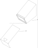 Rear Bag Assembly Diagram and Parts List for 20099 280000001-280999999 - 2008 Toro Lawn Mower