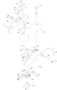 Body Styling And Fuel Tank Assembly Diagram and Parts List for 74785 400000000 - 999999999 Toro Lawn Tractor