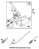 Page E Diagram and Parts List for 20101 1000001-1999999 - 1991 Toro Lawn Mower