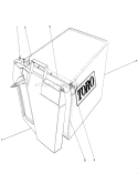 Part Location Diagram of 59192 Toro Bag Frame