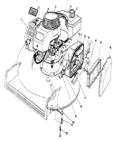 Engine Assembly Diagram and Parts List for 20106 1000001-1999999 - 1991 Toro Lawn Mower
