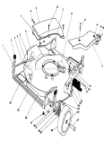 Housing Assembly Diagram and Parts List for 20106 1000001-1999999 - 1991 Toro Lawn Mower