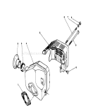 Muffler Assembly Diagram and Parts List for 20106 2000001-2999999 - 1992 Toro Lawn Mower