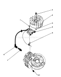 Flywheel and Magneto Diagram and Parts List for 20106 2000001-2999999 - 1992 Toro Lawn Mower