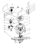 Blade Brake Clutch Assembly Diagram and Parts List for 20107 1000001-1999999 - 1991 Toro Lawn Mower