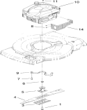 Engine and Blade Assembly Diagram and Parts List for 20110 290000001-290999999 - 2009 Toro Lawn Mower