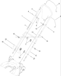 Handle Assembly Diagram and Parts List for 20065 280072442-280999999 - 2008 Toro Lawn Mower