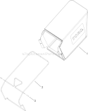 Rear Bag Assembly Diagram and Parts List for 20065 280072442-280999999 - 2008 Toro Lawn Mower