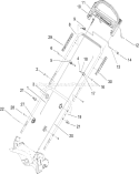 Handle Assembly Diagram and Parts List for 20066 280000001-280999999 - 2008 Toro Lawn Mower