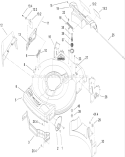 Deck, Side Chute and Rear Door Assembly Diagram and Parts List for 20113 290000001-290999999 - 2009 Toro Lawn Mower
