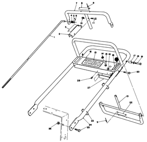 Handle Assembly Diagram and Parts List for 30111 6000001 - 6999999 Toro Lawn Tractor Accessories