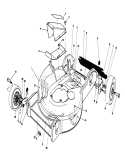 Housing Assembly Diagram and Parts List for 20181 3900001-3999999 - 1993 Toro Lawn Mower