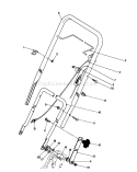 Handle & Throttle Control Assembly Diagram and Parts List for 20182 39000001-39999999 - 1993 Toro Lawn Mower
