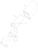 Rear Bag Assembly Diagram and Parts List for 20192 310000001-310999999 - 2010 Toro Lawn Mower