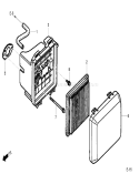 Air Cleaner Assembly Diagram and Parts List for 20194 290000001-290999999 - 2009 Toro Lawn Mower