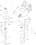 Brake System Assembly Diagram and Parts List for 20194 290000001-290999999 - 2009 Toro Lawn Mower