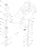 Blade Brake Control Assembly Diagram and Parts List for 20197 310000001-310999999 - 2010 Toro Lawn Mower