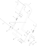 Upper Handle Assembly Diagram and Parts List for 20197 310000001-310999999 - 2010 Toro Lawn Mower