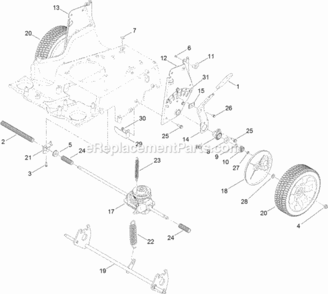 Part Location Diagram of 125-2497 Toro Decal-Hoc, Rear