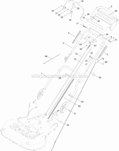 Part Location Diagram of 127-6867 Toro Cable-traction, Rwd