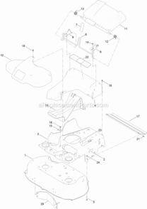 Deck_And_Frame_Assembly Diagram and Parts List for 20200 314000001 - 314200000 Toro Lawn Mower
