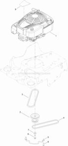 Engine_And_Pulley_Assembly Diagram and Parts List for 20200 314200001 - 314999999 Toro Lawn Mower