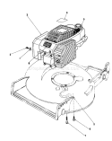 Engine Assembly Diagram and Parts List for 20210 1000001-1999999 - 1991 Toro Lawn Mower