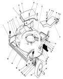 Housing Assembly Diagram and Parts List for 20210 2000001-2999999 - 1992 Toro Lawn Mower