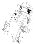 Handle Assembly Diagram and Parts List for 20210 2000001-2999999 - 1992 Toro Lawn Mower