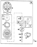 Page F Diagram and Parts List for 20212 1000001-1999999 - 1991 Toro Lawn Mower