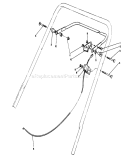 Traction Control Assembly Diagram and Parts List for 20213 1000001-1999999 - 1991 Toro Lawn Mower