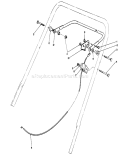 Traction Control Assembly Diagram and Parts List for 20213 2000001-2999999 - 1992 Toro Lawn Mower