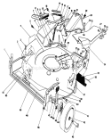 Housing Assembly Diagram and Parts List for 20214 1000001-1999999 - 1991 Toro Lawn Mower